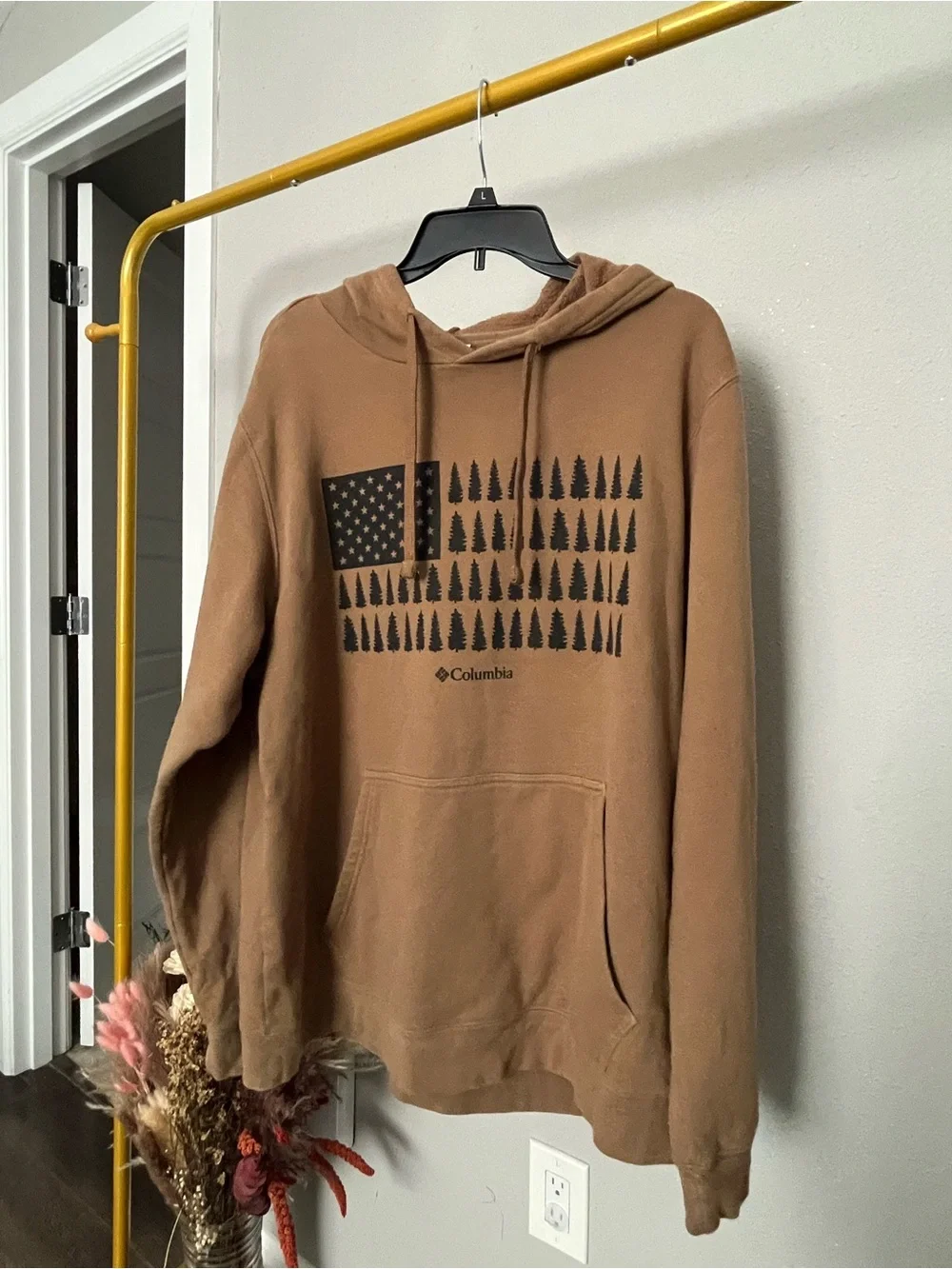 Columbia Brown Hoodie XL Casual - Picture 2 of 4